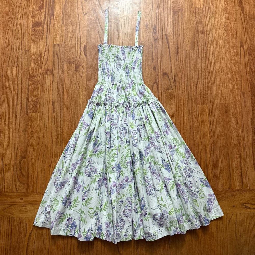 Hill House The Seraphina Midi Nap Strappy Dress in Wisteria size S - Picture 8 of 16